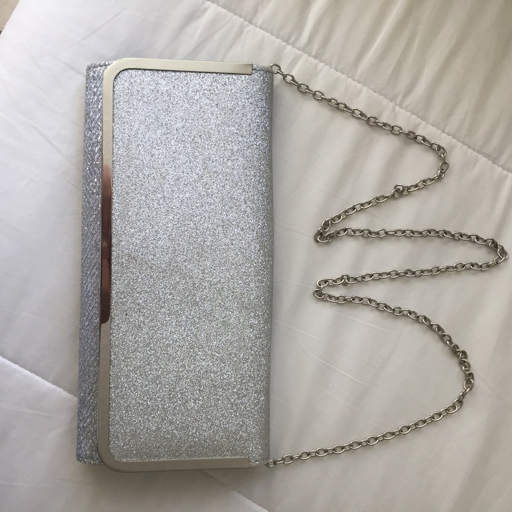 Aldo envelope bag silver